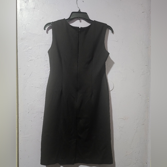 R&M Richards Dress Womens Size 14 Sleeveless Sheath Sequined Black USA Made * - Picture 3 of 4